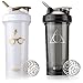 BlenderBottle Harry Potter Pro Series Shaker Bottle - 2 Pack - Glasses and Lightening Bolt Designs - 28 oz