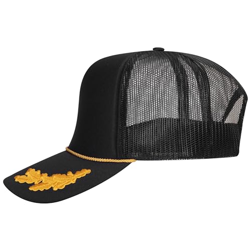 Image of OTTO Polyester Foam Front 5 Panel High Crown Mesh Back Trucker Hats in 97, Bulk, Wholesale