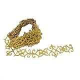 4 Yard/Lot Gold Band Lace Cosplay Costume Appliqued Ribbon Iron On Trim Venice Metallic Trim 5CM-6.5CM(Widest) (Gold)