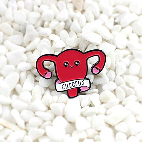 Image of Uterus Ovary Pin Feminist Medical Symbol Female Organ Gynecologist Nurse Gift Jewelry Brooch Pins