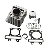 Bore Cylinder Pistón Kit Para Para Vespa S LX 50 Para Primavera Para Sprint 50cc 4T AC 3V 4V 4 49mm 80cc Kit Bloque Cilindros Carreras Gran Cilindro