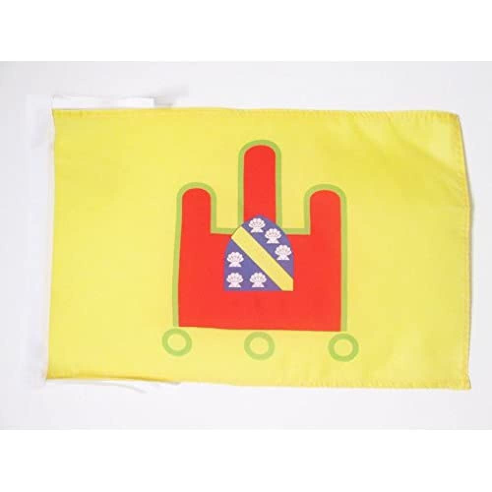 AZ FLAG - French Department of Puy-de-Dôme Flag - 18'' x 12'' - 100% Polyester France Small Banner with Two Cords - Fade Resistant - Vivid Colors - 18x12 in - 45x30 Cm — image 1