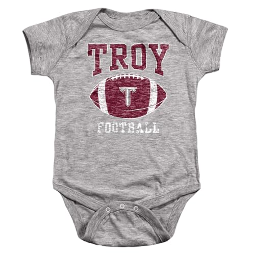 LOGOVISION Troy University Football Ball Unisex Infant Snap Suit for Baby