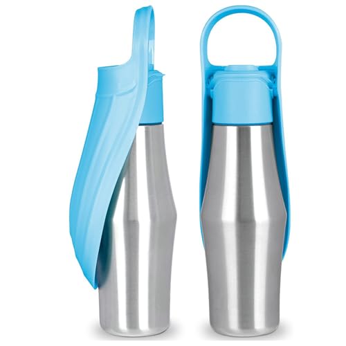犬 水飲み器 ステンレス製 小さい ペットウォーターボトル 散歩 犬 水飲み 携帯型 手提げ 犬 給水器 750m 携帯用水飲みボトル 給水器 保冷 犬 水飲み器 散歩 水槽付き こぼれない 携行便利 ペットウォーターボトル 給水器 小型犬 犬用 散歩グッ