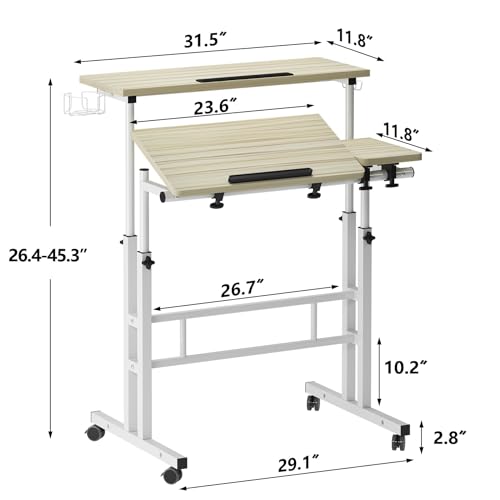 Mesa móvil ajustable para portátil SogesPower 2 plataformas miniatura 2