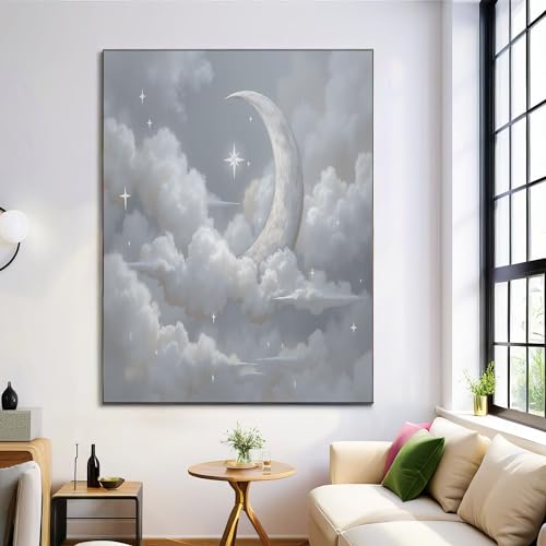 Póster de pared de paisaje fantástico gris para transformar y renovar tus paredes vacías