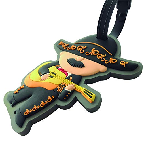 By Mexico Luggage Tag, Traditional Mexican Characters Designs - Image 4