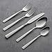 Oneida Silverware Set, Easton 5-Piece Fine Flatware Place Setting, Service For 1, Dishwasher Safe, 18/10 Stainless Steel, Knives Spoons And Forks, Home And Kitchen Utensils Set (Silver, 5 Piece)