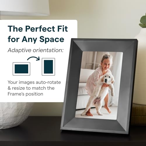 Image of Skylight Digital Picture Frame 2 - 10 inch Full HD Wi-Fi Touch Screen, 16GB Digital Photo Frame, Load Photos & Videos Directly from Phone, Anti-Glare - Ideal for Personalized Gifting, Black