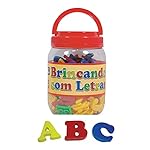 Brinquedo Pedagógico Brincando com As Letras 173 Peças Pote Pais e Filhos 13 41rzfBIA7OS. SL500 . SS150
