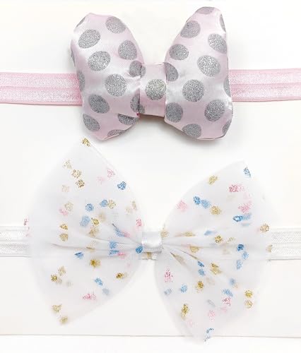 ANNACREATIONS Premium Designer Soft Flower Bow hairband Headband Hair Accessories for Baby Girls, baby girl kids hairband headbands elastic hair... - Image 4