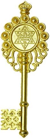 IS4A 4 Inches Aproox Metal Gold Plated Kuber Kunj - Key