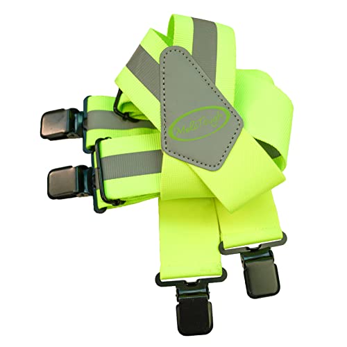 Image of MELOTOUGH Men's Suspender 2 inch Wide Partial Elastic Strap for Jeans Pants