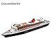 DAGIJIRD 1:400 Queen Mary II Cruise Liner Ship Model Unassembled DIY Paper Collection Kit bb
