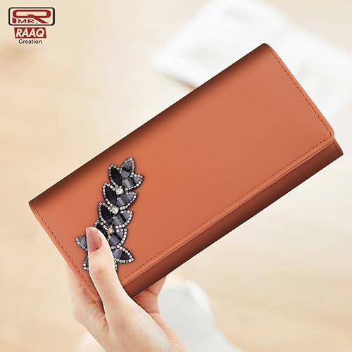 Image of Women's and Girls Hand Clutch Mobile Hand Purse Wallet 4 Card Slot