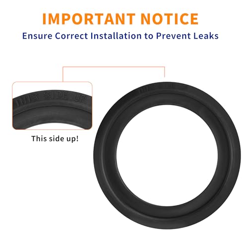Image of RV Toilet Seal, Flush Ball Seal Gasket Replacement 385311658 for Dometic 300 310 320 Series Pedal Flush Toilets, High-Grade Rubber, Toilet Seal Parts Solve The Leakage Problem