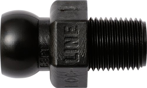 Loc-Line Coolant Hose Component, Black Acetal Copolymer, Connector, 1/2