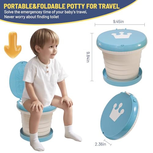 Image of Portable Potty for Toddler,Travel Potty Seat for Toddler,Travel Toilet Kids