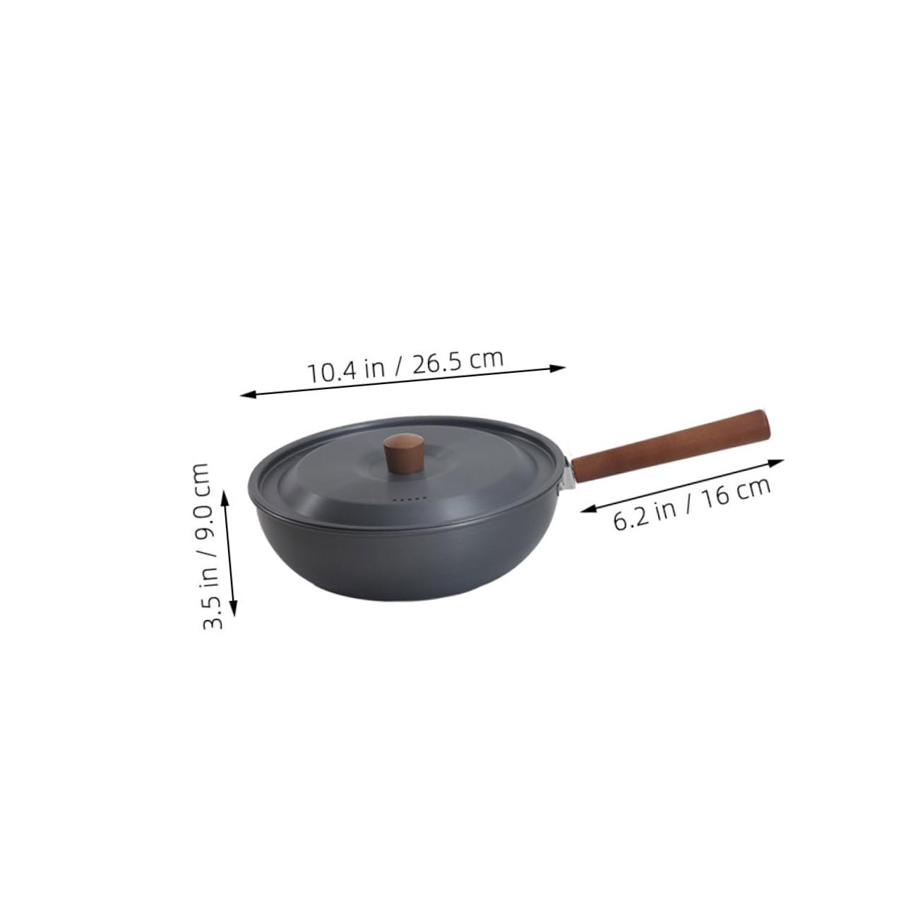 Abaodam Cazuela Camping Gas Portátil de Camping para Cocinar, Sartén Pequeña de Aleación de Aluminio Mango Desmontable y Superficie Antiadherente para Picnics y Viaje