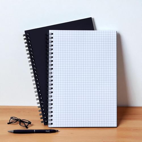 Image of INNAXA A5 Grid Notebook, Black Cover (Pack-2) (Dotted)