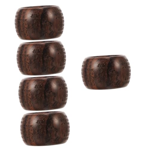 Bague de mode bijoux FRCOLOR anneau de doigt de pouce en bois