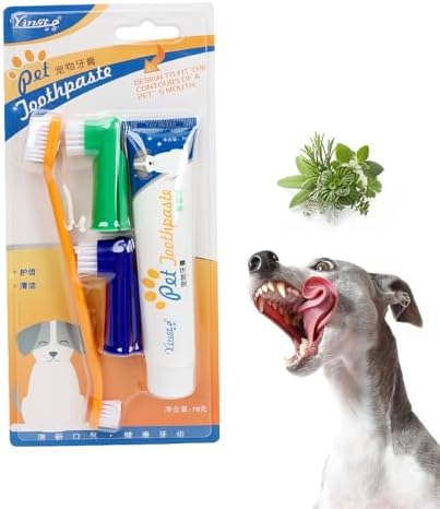 Dog Toothbrush and Toothpaste Kit Vanilla Dog Toothpaste(70g)