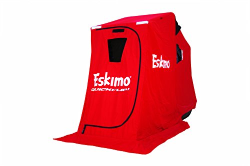 Eskimo QuickFlip 15300 QuickFlip 1 Portable Flip Style Ice Shelter with 50" Sled