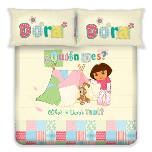 Image of Sassoon Dora Tent Digital Printed 100% Cotton Bedsheet with 2 Pillow Covers in 300TC