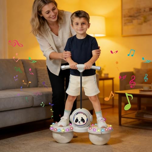 Ballon sauteur pour enfant avec planche saut équilibre lumineux musique