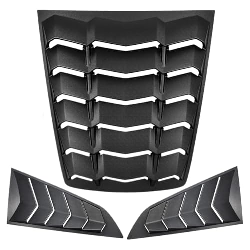Rear & Side Window Louver Compatible for Corvette C7 Stingray Grand Sport Z51 Z06 ZR1 2014-2019 Wind-Shield Sunshade Cover GT La-mbo Style