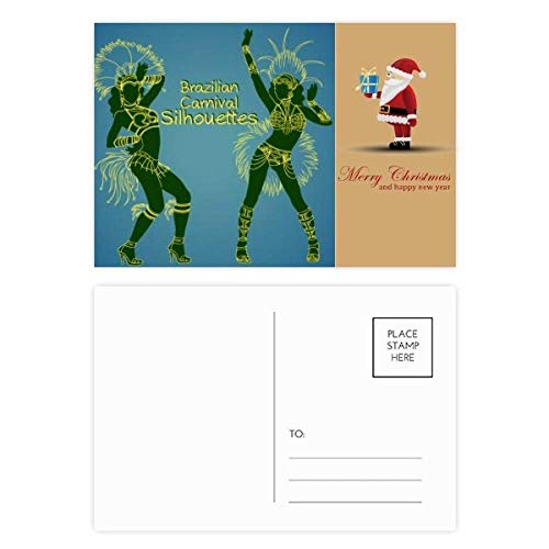 Cartes postales Brésil Père Noël Hula pour envoyer un message chaleureux et ensoleillé