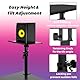 Lautsprecher ständer Paar Höhenverstellbar Neigbar,Boxenständer mit Tischklemme,Anti-Rutsch-Pad,Speaker Stand Tragfähigkeit bis zu 15 kg,Ideal für Schreibtisch,DJ Tisch oder Tonstudio