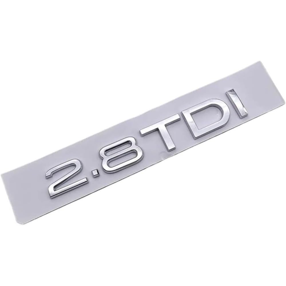 Mauxpiao F Compatible With Abs Car Logo 1.9 2.0 2.8 3.0 4.2 Tdi 3.6 Sticker Trunk Emblem Rear Badge Rewr/F/A