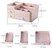 MIUOPUR Makeup Organizer for Vanity, Large Capacity Desk Organizer with Drawers for Cosmetics, Lipsticks, Jewelry, Nail Care, Skincare, Ideal for Bedroom and Bathroom Countertops - Large Pink