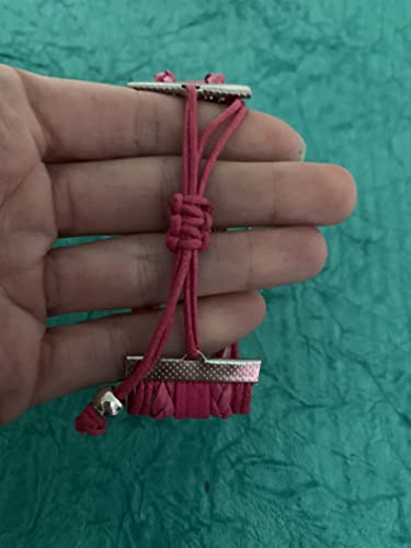 Image of Mermaid Bracelet, Pink Braided Infinity Mermaid Jewelry with Tail Charm and Scale Medallion- Cute Mermaid Bracelet Gift