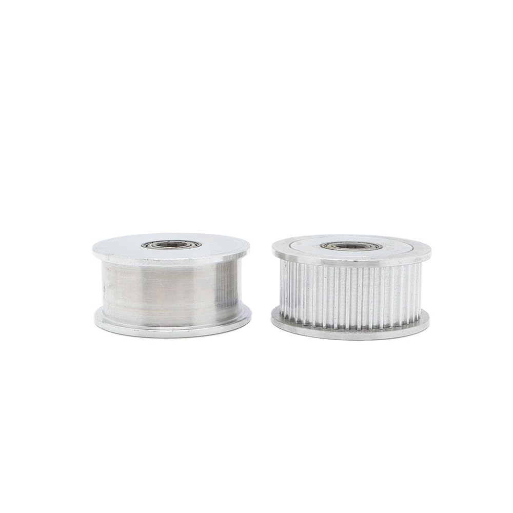 Polea tensora HTD3M 15T 20T 24T 30T 40T Polea de correa 15 dientes 20 dientes Polea tensora 30 dientes 40 dientes Guía de cojinete HTD(10mm,20T - With teeth,Belt width 6mm)