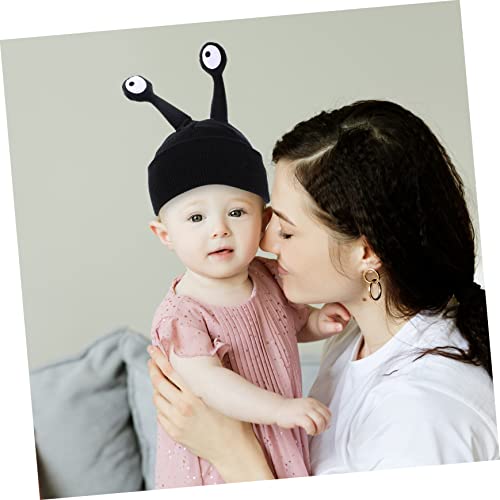 Kids Knitted Beanie Hat Funny Cartoon Warm Cap for Boys and Girls Winter Knit Beanie Cute Toddler Hat Black3