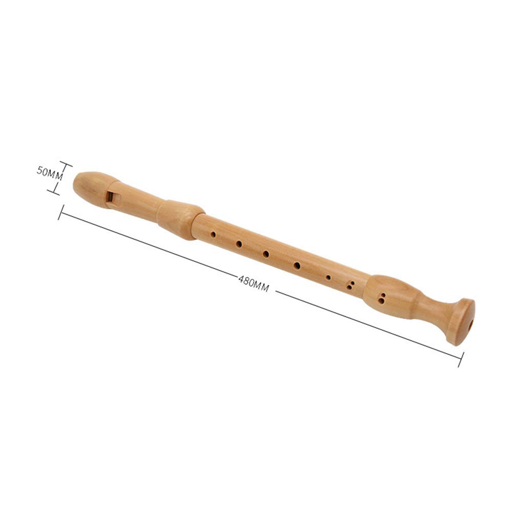 AYYNAM German Style Alto Recorder 8 Hole Maple Wood Recorder Woodwind Instrument with Cleaning Rod, Storage Bag - Image 2