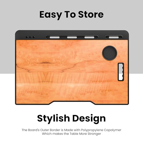 Image of Study Table Bed Table Premium Laptop Table /Foldable and Portable Wooden /Writing Desk for Office /Home /School (CTD Wood)