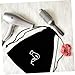 PartyKindom 1Pc Flannel Drawstring Hair Dryer Storage Bag Black Organizer for Travel Home for Hair Dryer Supplies Jewelry Accessories Compact Space Saving Design
