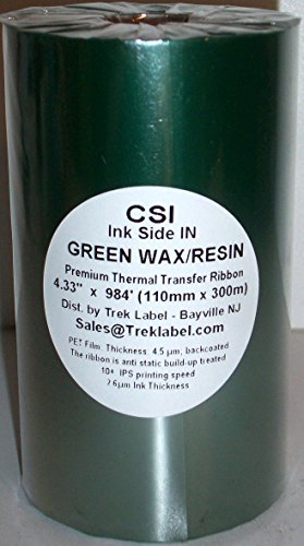 Cinta Transferencia Térmica Trek Label Wax Resin 50/50 4.33" miniatura 1