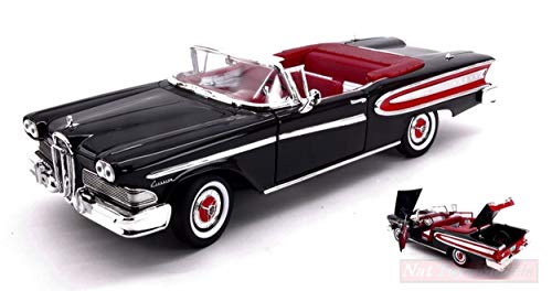 New Lucky Die CAST LDC92298BK Ford Edsel Citation Convertible 1958 Black 1:18 Model