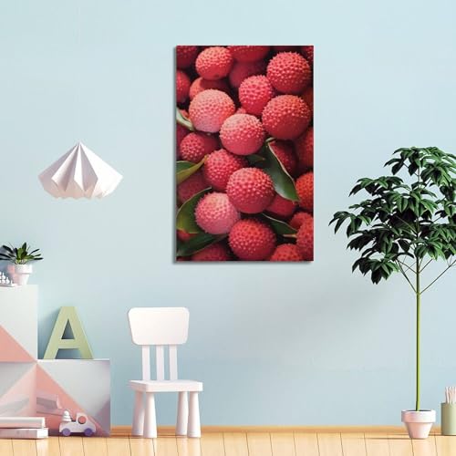Poster mural de fruits rouges moderne grand format à suspendre
