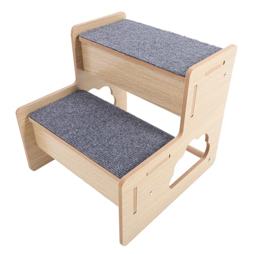 Escalier pour chien contre le mal de dos, marches en bois pour petit lit - 2
