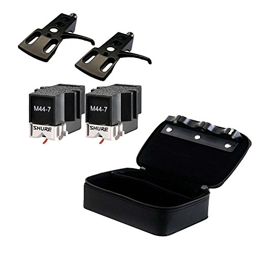 Shure M447 Cartridge Pair With Black Heasdshells And Magma Headshell Case Buy Online In Isle Of Man At Isleofman Desertcart Com Productid