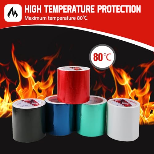 Image of PVC Tarpaulin Tape, 8m x 20cm PVC Awning Repair Tape for PVC Coated Parasol, Truck Tarpaulin, Nylon, Tent, Awning Fabric Red