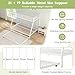 Giantex Twin Over Full Bunk Bed with Trundle, Heavy-Duty Metal Triple Bunk Beds w/Two Side Ladders & Safety Guard Rail, 3 in 1 Bunk Beds for Kids Teens, No Box Spring Needed,White