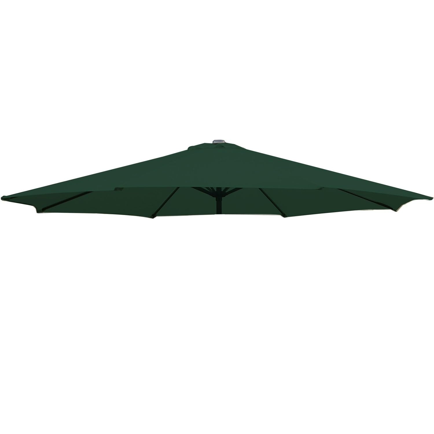 Lonsy 6/8 Arms Replacement Fabric Garden Parasol Canopy Cover 2/2.7/3M,Parasol Fabric Cloth,Waterproof/Green/2M-(6 Ribs)