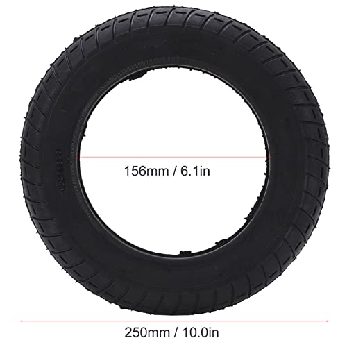 10x2.0 Scooter Tubeless Tire, Substituição de Borracha Scooter de 10 Polegadas Pneu Externo Resisten