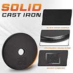 Yes4All Standard 1" Cast Iron Weight Plate - Ideal for Strength Training - Multiple Weight: 5LB to 25LB (Single & Set of 4) - Image 3